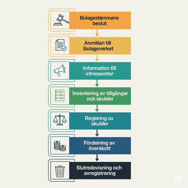 Likvidera företag